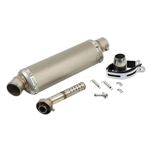 Image of HGNMPGVVTZ Exhaust End Silencers 38-51MM Universal Motorcycle Exhaust Muffler Pipe Escape For Yoshimura For Kawasaki(E 370MM)