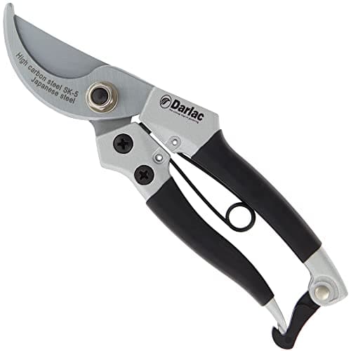 Image of Darlac Compact Secateurs- Razor-Sharp Bypass Pruners for General Pruning - 16mm - Lightweight Ideal for Fine Or Delicate Pruning and Small or Medium Hands - SK5 High Carbon Japanese Steel