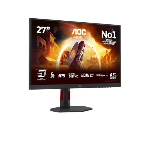 Image of AOC Gaming U27G4R – 27 inch 4K Ultra HD Monitor, 160Hz in UHD or 320Hz in FHD, Dual Frame, 1ms, Compatible with G-Sync, HDR400 (3840 x 2160, 2 x HDMI 2.1, 1 x DisplayPort 1.4, USB Hub)
