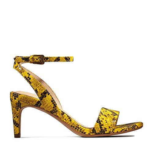 Image of Clarks Amali Jewel, Women’s Ankle-Strap, Yellow (Yellow Snake Yellow Snake), 5 UK (38 EU)