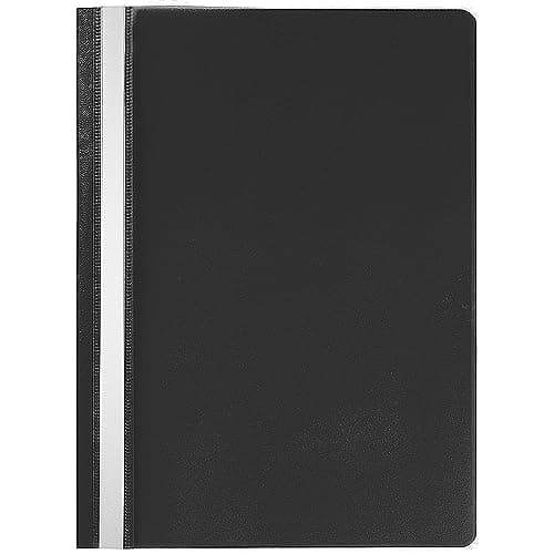 Image of Q-Connect A4 Project Folder - Black (Pack of 25)