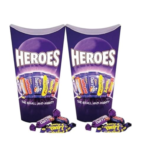 Image of Heroes Chocolate Box - 290g (Pack of 2) | Assorted Miniature Chocolates | Perfect Treat for Sharing and Gifting