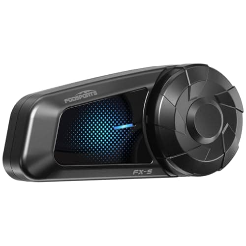 Image of Fodsports FX-S Motorcycle Bluetooth Headset,2-Way Motorcycle Intercom,Bluetooth5.4 Motorbike Headset,Triple Noise Cancellation Helmet Communication System,Stereo Music,Voice Assistant, Waterproof
