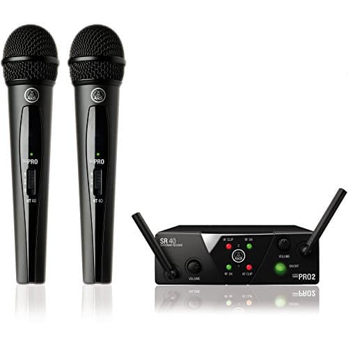 Image of AKG WMS40 Mini Dual Vocal Wireless System - Dual Microphone, ISM/CH70