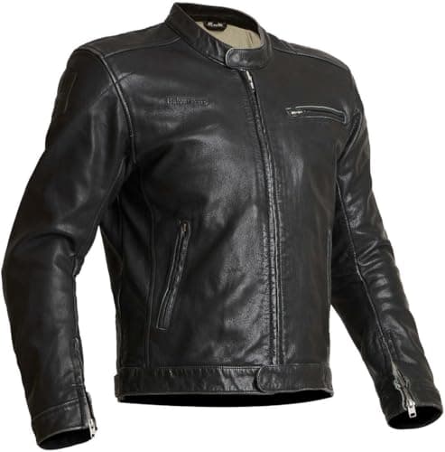 Image of Halvarssons Idre Motorcycle Leather Jacket, black, 58