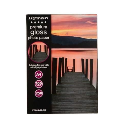Image of Ryman Premium Gloss Photo Paper A4 250gsm 100 Sheets