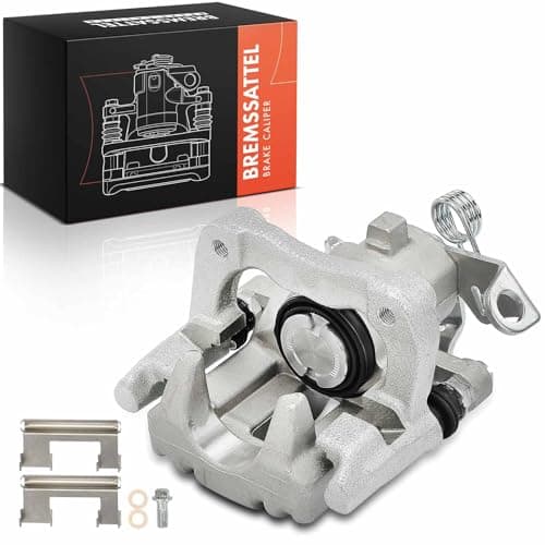 Image of Frankberg Brake Caliper Disc Brake Rear Right Cast Aluminium with Bracket (hole spacing 90mm) Compatible with Golf IV A3 TT TT R.o.a.d.s.t.e.r New Beetle Replace# 1J0615424H