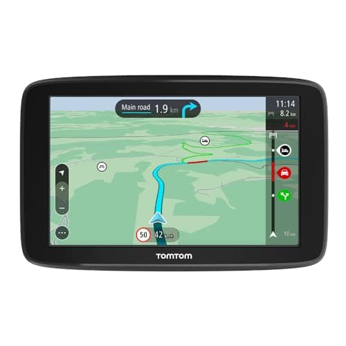 Image of TomTom Car Sat Nav GO Classic, 5 Inch, with Traffic Congestion and Speed Cam Alert trial thanks to TomTom Traffic, EU Maps, Updates via WiFi, Integrated Reversible Mount