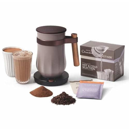 Image of Hotel Chocolat - The Velvetiser System - in-Home Hot & Cold Drinking Chocolate Machine - Barista-Grade Drinking Chocolate Maker - Pebble Edition - Ideal for Gifts