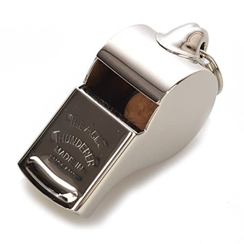 Image of ACME Titanic brass thunderer whistle - Nickel plated