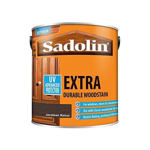 Image of Sadolin EXTRA WOODSTAIN (YELLOW TIN) 2.5lt - Jacobean Walnut