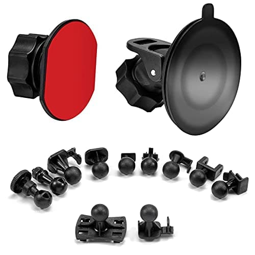 Image of SoeKoa Dash Cam Suction Cup & Glue Adhesive Mount for Dash Cam, Come with 10+ Different Joints Compatible with TOGUARD, apeman, Yi, Mibao, SuperEye, Modohe, DuDuBell, Crosstour and Other Dash Cameras