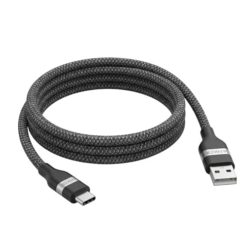 Image of Anker USB 2.0 Cable, Upcycled Braided USB to USB-C Cord, USB A to USB C Charging Cord for iPhone 17/16/15, iPad Pro, Samsung Galaxy, MacBook Pro,and More (3ft)