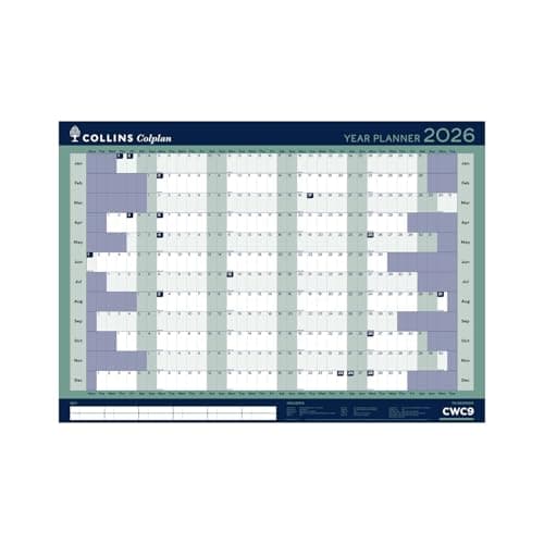 Image of Collins - Colplan - A1 Yearly Wall Calendar 2026 (CWC9-26)