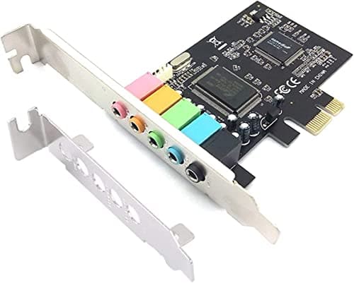 Image of Pardarsey PCIe 5.1 Internal Sound Card for PC Windows 7, 3D Stereo PCI-e Audio Card, CMI8738 Chip, 32/64 Bit PCI Express Adapter
