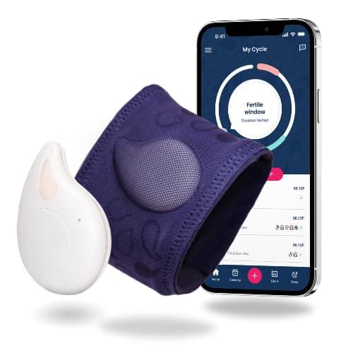 Image of Tempdrop Ovulation & Fertility Cycle All-In-One Tracker | Monitors Basal Body Temperature During Sleep | Fertility & Menstrual Period Tracker with Armband, Wearable Sensor & Ovulation Tracker App