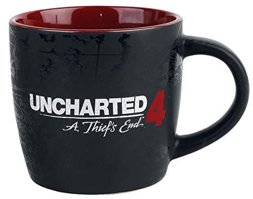 Image of Gaya Entertainment Uncharted 4: A Thief's End White Ceramic 330ml Mug Compass Map Video Game Merchandise
