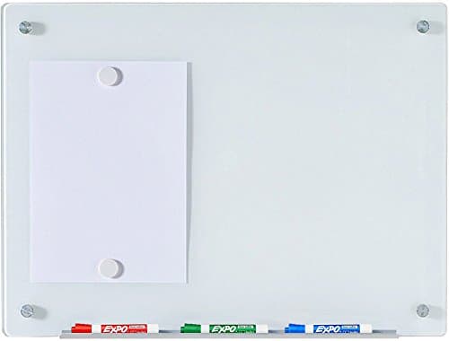 Image of Audio-Visual Direct Magnetic Glass Board (White, 45 x 60 cm)