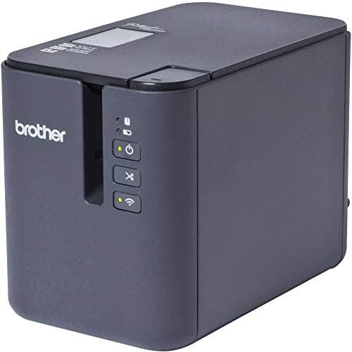Image of Brother PT-P950NW Label Maker, Wireless/USB/Network, P-Touch Professional Label Printer, Portable, Up to 36mm Labels, Includes AC Adapter/USB Cable/36mm Black on White Tape Cassette, UK Plug