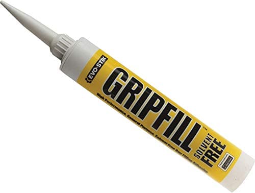 Image of 12 x Evo-Stik 30812124 350ml Gripfill Yellow Solvent Free Adhesive Glue EVOGRIP