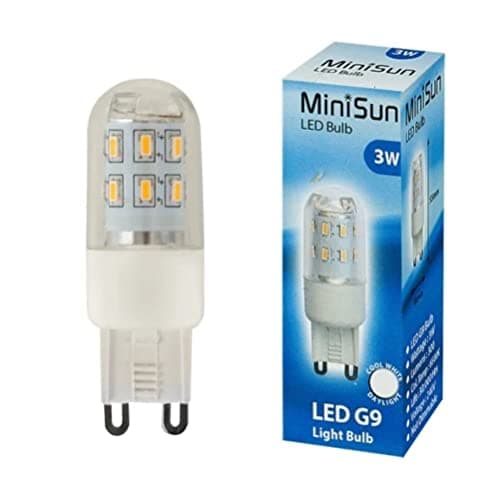 Image of MiniSun | 3W High Power Energy Saving G9 LED Light Bulb | LED Bulbs, Home Décor & Improvement Essential | 300 Lumens [6500K Cool White]