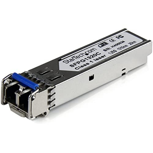 Image of StarTech.com Cisco GLC-LH-SMD Compatible SFP Module - 1000BASE-LH - 1GbE Single Mode Fiber SMF Optic Transceiver - 1GE Gigabit Ethernet SFP - LC 20km - 1310nm - DDM Cisco Firepower (SFPG1320C)