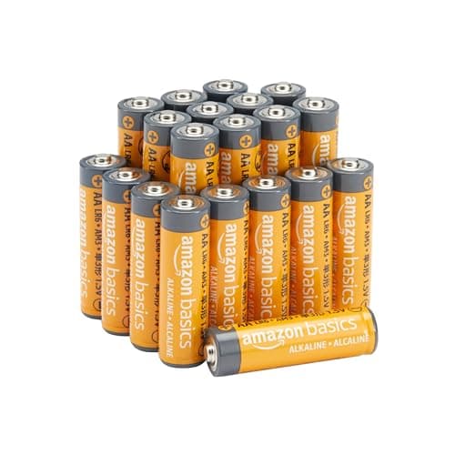Image of Amazon Basics 20-Pack AA Alkaline High-Performance Batteries, 1.5 Volt, 10-Year Shelf Life