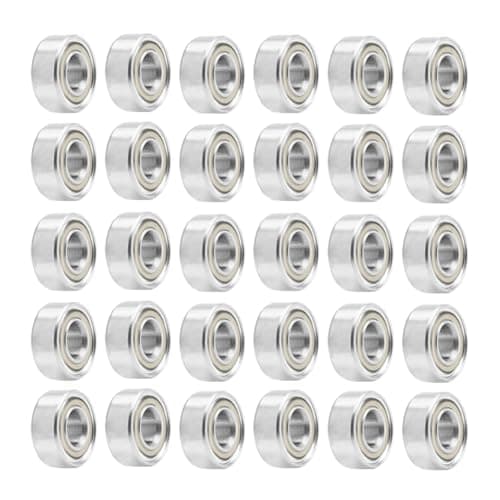 Image of Saipor 30Pcs 693ZZ Ball Bearings, High Speed Silent Small Bearing Deep Groove Double Shield Bearing Miniature Carbon Steel Bearings (3mm x 8mm x 4 mm)
