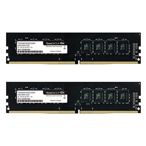 Image of TEAMGROUP Elite DDR4 16GB Kit (2 x 8GB) 3200MHz (PC4-25600) CL22 Unbuffered Non-ECC 1.2V UDIMM 288 Pin PC Computer Desktop Memory Module Ram Upgrade - TED416G3200C22DC01