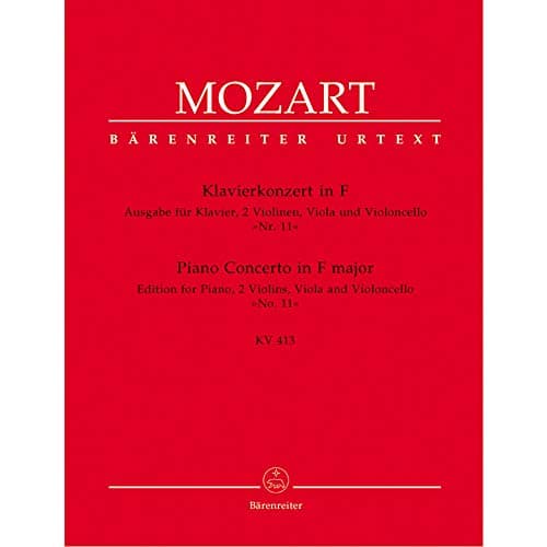 Image of Wolfgang Amadeus Mozart-Piano Concerto No. 11 in F major K. 413-String Quartet