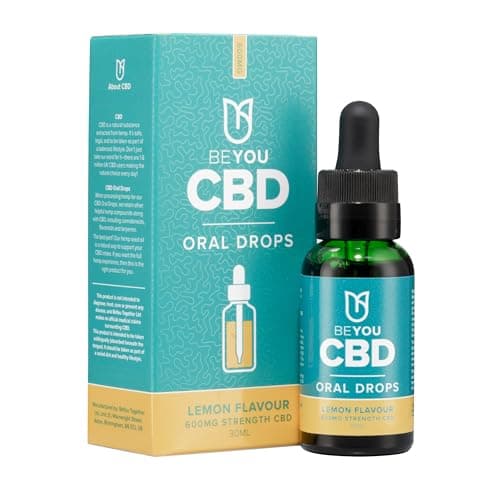 Image of BeYou CBD Oil - 600mg CBD Oil Drops – Beginner Strength CBD Oil - MCT Oil - Lab Tested, No THC - Lemon Flavour - 30ml - Soothes Stress, Anxiety, Sleep, Aches & Pains