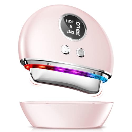 Image of Face Massager Electric Sculpting Device: Facial Neck Massager Beauty with 9 Adjustment Levels 4 Modes - 45°C Heat EMS Microcurrent Technology 3 LED - Face Lifting Device GuaSha Tool for Skin Body Care