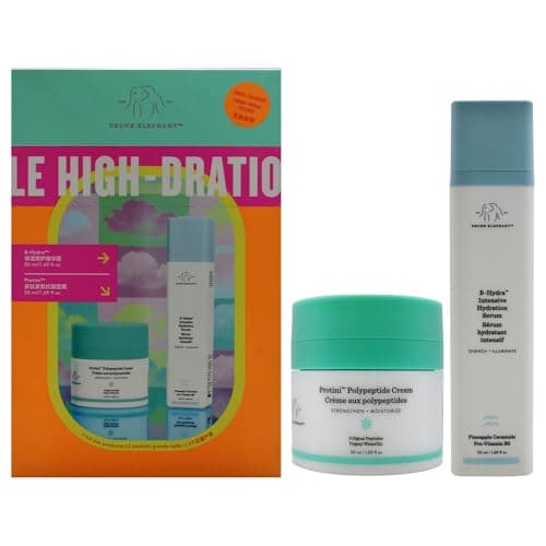 Image of The Mile High-Dration Club by Drunk Elephant for Women - 2 Pc 1.69oz Protini Polypeptide Cream, 1.69oz B-Hydra Intensive Hydration Serum