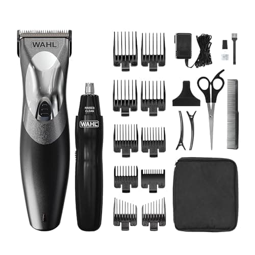 Image of Wahl Clip N Rinse Hair Clipper for Men, Gifts for Him, Head Shaver, Men's Hair Clippers, Nose Trimmers for Men, Cordless Clippers, Washable Head, DIY Haircuts, Easy Home Haircutting