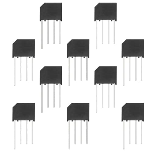 Image of Gurtt 10pcs KBP307 Bridge Rectifier Diode Single Phase, 700 V/3A,Full Wave 3 Amp 700Volt Electronic Silicon Diodes,4Pins