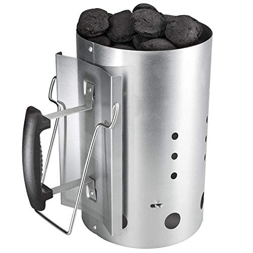 Image of LOKHING Charcoal Chimney Starter with Safety Handle for Weber 7416, Quick Start Barbecue for Camping & Grilling, Charcoal Lighter Burning Column 30CM H, 19CM DIA,Compact and durable,Weber Accessories