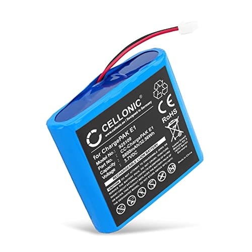 Image of CELLONIC 1x Battery for Radio Compatible with PURE Verona, One Flow, Sensia, ChargePAK E1 - (8800mAh, 3.7V)