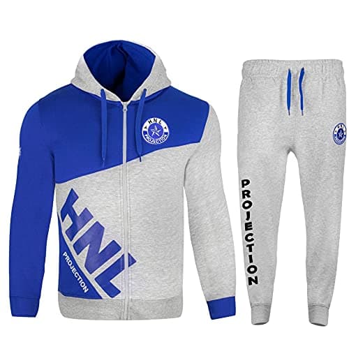 Image of A2Z Mens Tracksuit Kings Embroidered Hoodie - T.S HNL Dady Grey._ XXL