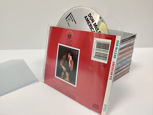 Image of CD Jewel Case Replacement Clear Sleeve Premium Material (Pack of 100)