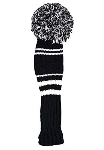 Image of Longridge Men's Pom Pom Golf Hybrid Head Cover, White/Black, WCNOPPHYB