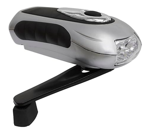 Image of Sealey AK3305 3 LED Wind-Up Rechargeable Torch, Silver