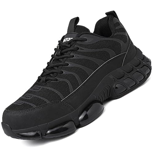 Image of Safety Trainers Men Steel Toe Cap Trainers Safety Shoes for Women Lightweight Work Boots Non-Slip Industrial Protective Composite