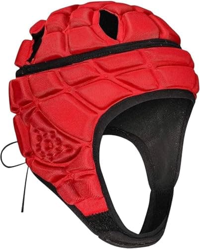 Image of Soft Shell Football Rugby Headguard Foam Cotton Head Protective Soft Padded Headgear Soccer No Bump Cap for Kids Youth