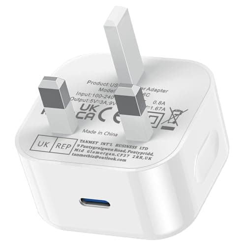 Image of USB C Plug Fast Charge iPhone 17 16 15 20W USB-C Power Adapter Apple Plug USBC Charger Plugs UK Type C Port for i Phone Air 16e 16 Plus 16 Pro Max 15 Series 14 13 12 11 Watch iPad Pro A16 10th 11th
