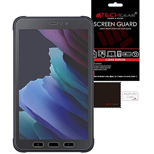 Image of TECHGEAR 2 Pack Galaxy Tab Active 3 8" Screen Protectors (SM-T570 / SM-T575 / SM-T577) Ultra CLEAR Screen Protector Guard Cover Designed for Samsung Galaxy Tab Active 3 8"