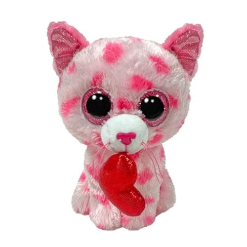 Image of Ty Beanie Boo Sweet The Kitten with Heart for Valentines 2026-6"
