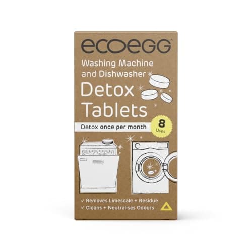 Image of Ecoegg Detox Tablets for Washing Machine and Dishwasher, 8 Tablets, Removes Scale and Odours