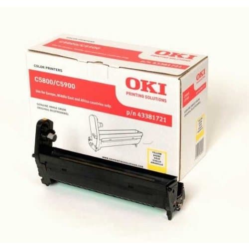 Image of OKI 43381721 Drum Kit Yellow 20,000 Pages for OKI C 5800