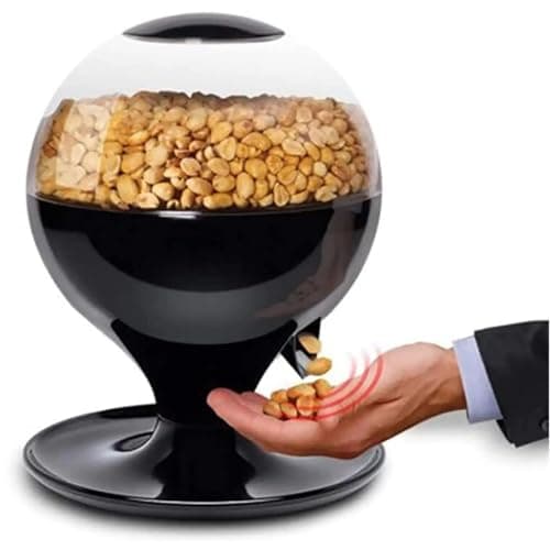 Image of Candy Dispenser, Automatic Touch Activated Sweets Dispenser, 1000ml Capacity for Gumballs, Nuts, and Snacks, Minimalist Design, 260mm Height