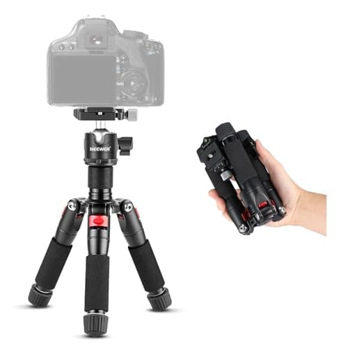 Image of Neewer Portable Desktop Mini Tripod - Aluminum Alloy 20 inches/50 Centimeters with 360 Degree Ball Head, 1/4 inch Quick Shoe Plate for DSLR Camera Video Camcorder, Load up to 11 pounds/5 kilograms